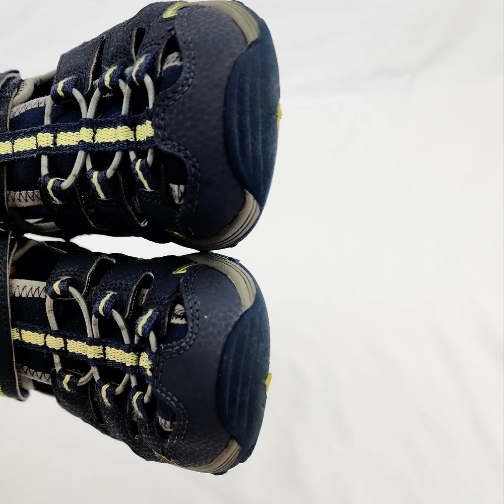 Merrell Hydro H20 Hiker Leather Blue and Lime Sandals